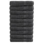 Premium Washandjes Solund 50 Stuks 30X30Cm 600 G/M² Antraciet