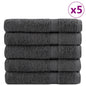 Premium Washandjes Solund 50 Stuks 30X30Cm 600 G/M² Antraciet