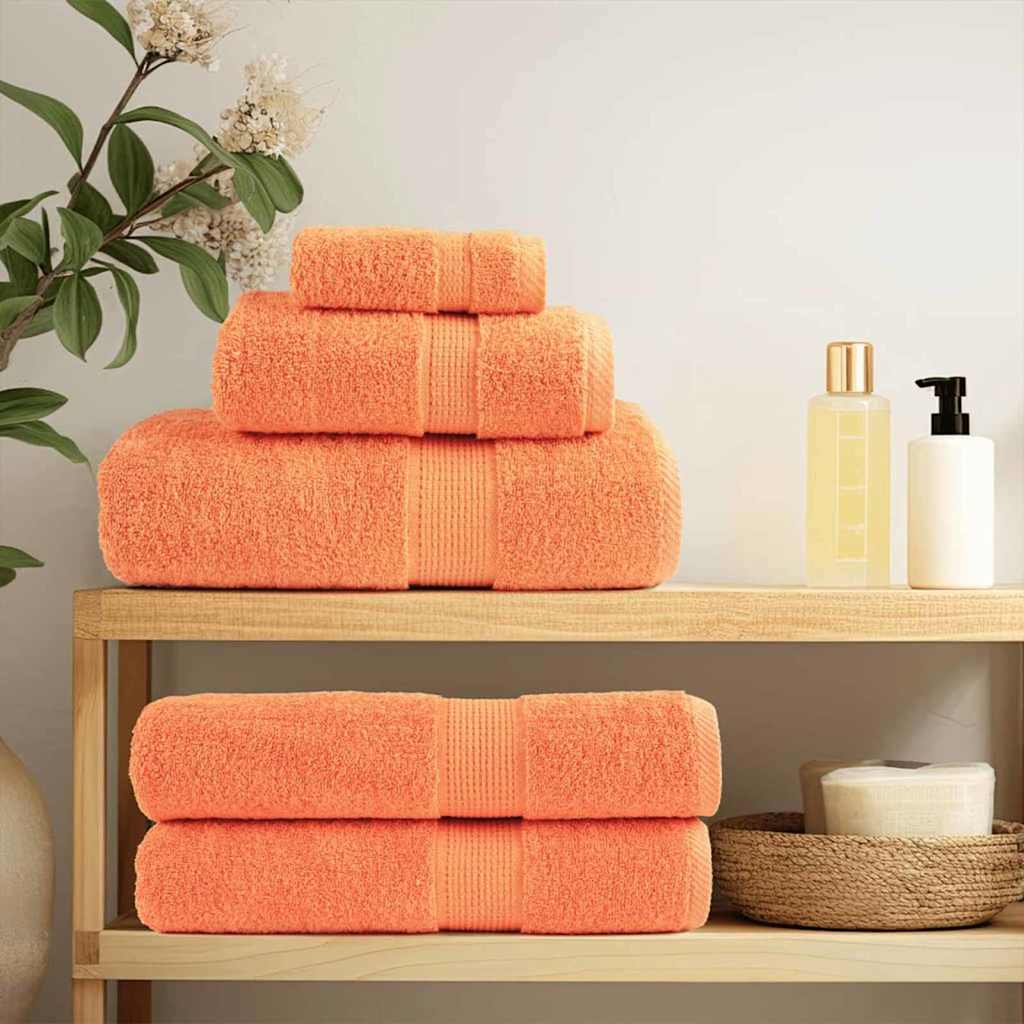 Premium Washandjes Solund 4 Stuks 600 G/M2 Oranje