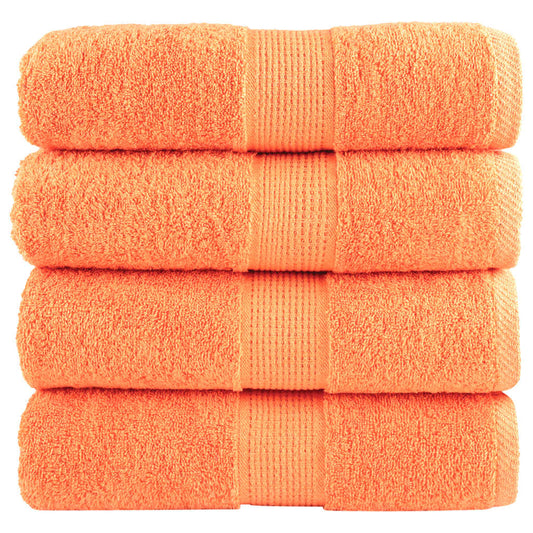 Premium Washandjes Solund 4 Stuks 600 G/M2 Oranje
