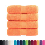 Premium Washandjes Solund 4 Stuks 600 G/M2 Oranje