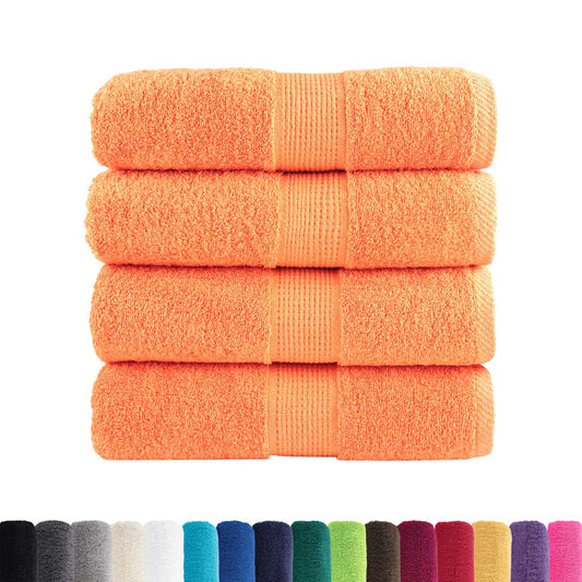 Premium Washandjes Solund 4 Stuks 600 G/M2 Oranje