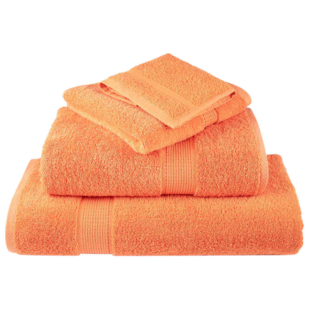 Premium Washandjes Solund 4 Stuks 600 G/M2 Oranje