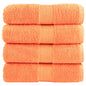 Premium Washandjes Solund 4 Stuks 600 G/M2 Oranje