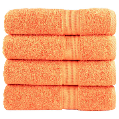 Premium Washandjes Solund 4 Stuks 600 G/M2 Oranje