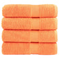 Premium Washandjes Solund 4 Stuks 600 G/M2 Oranje