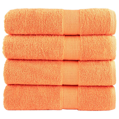 Premium Washandjes Solund 4 Stuks 600 G/M2 Oranje