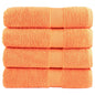 Premium Washandjes Solund 4 Stuks 600 G/M2 Oranje