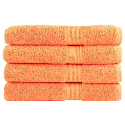 Premium Washandjes Solund 4 Stuks 600 G/M2 Oranje