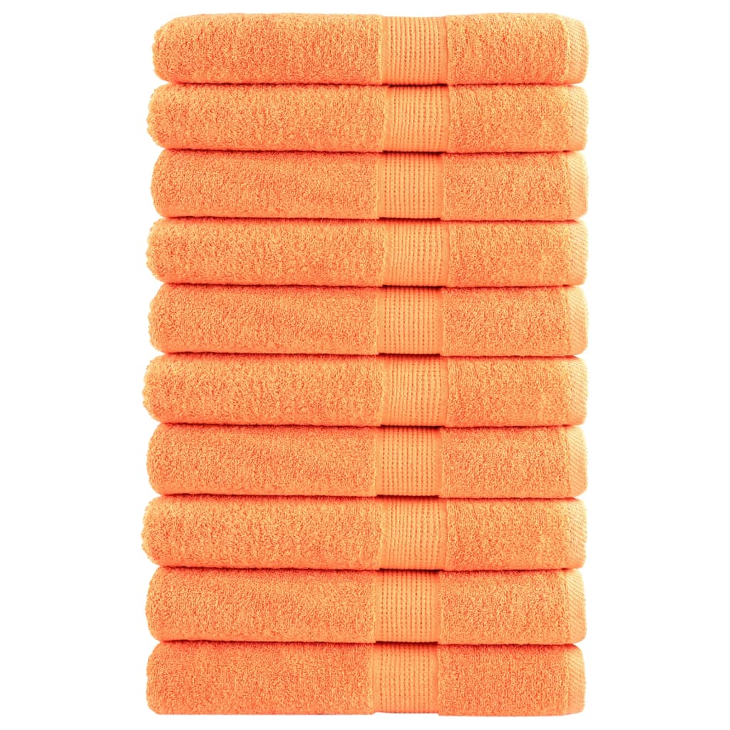 Premium Washandjes Solund 4 Stuks 600 G/M2 Oranje