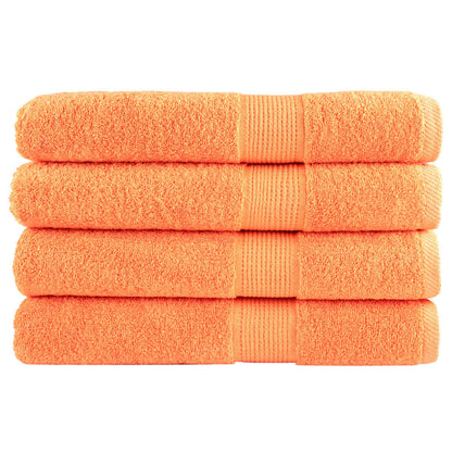 Premium Washandjes Solund 4 Stuks 600 G/M2 Oranje