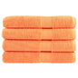 Premium Washandjes Solund 4 Stuks 600 G/M2 Oranje
