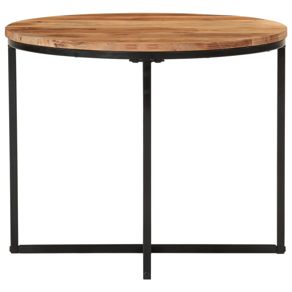 Salontafel Massief Acaciahout En Ijzer