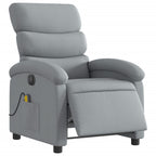 Massagestoel Stof Lichtgrijs