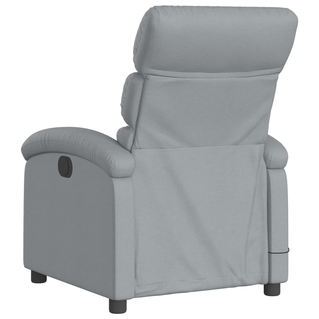 Massagestoel Stof Lichtgrijs