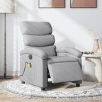 Massagestoel Stof Lichtgrijs