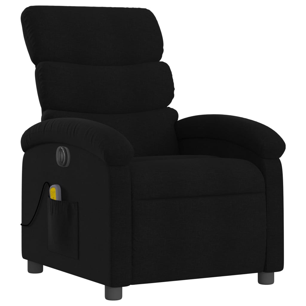 Massagestoel Stof Zwart