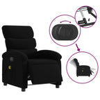 Massagestoel Stof Zwart