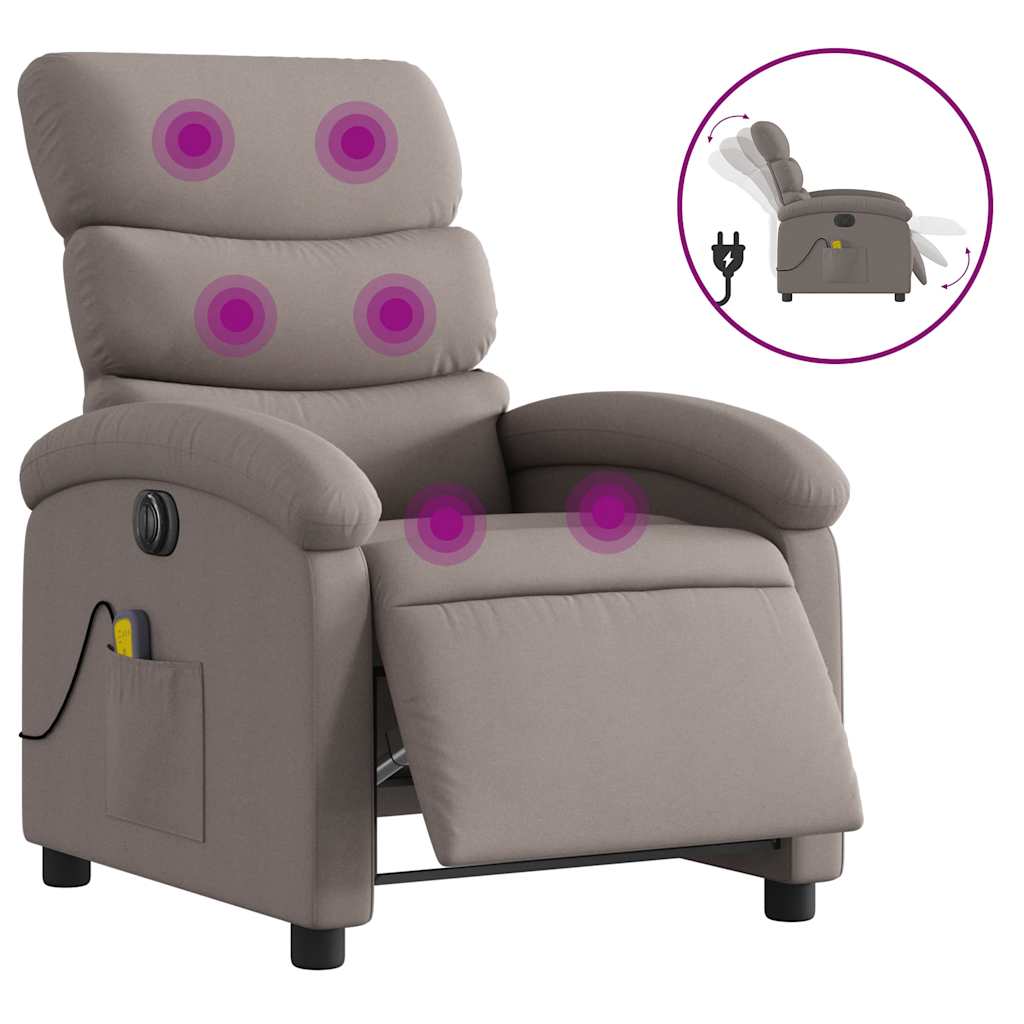 Massagestoel Stof Taupe