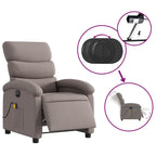 Massagestoel Stof Taupe