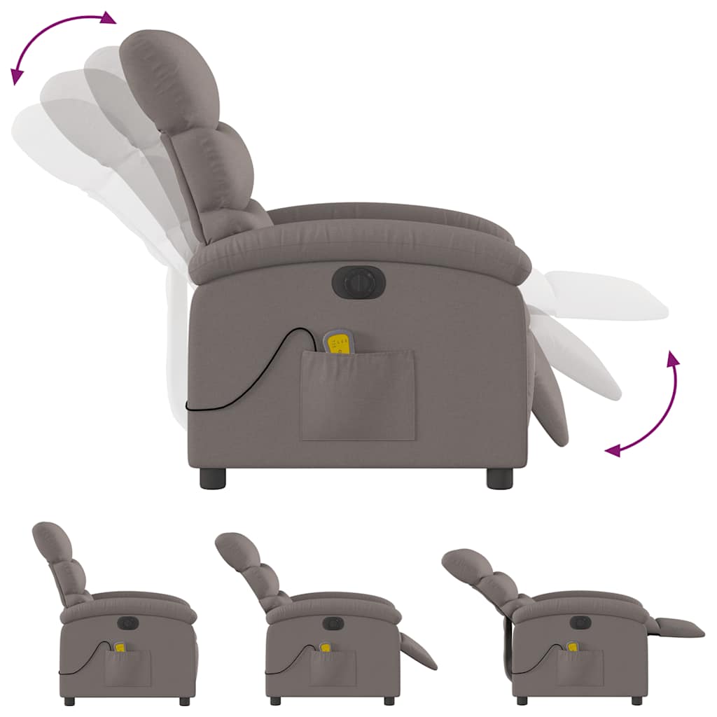 Massagestoel Stof Taupe