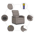 Massagestoel Stof Taupe