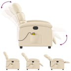 Massagestoel Stof Kleurig Crème