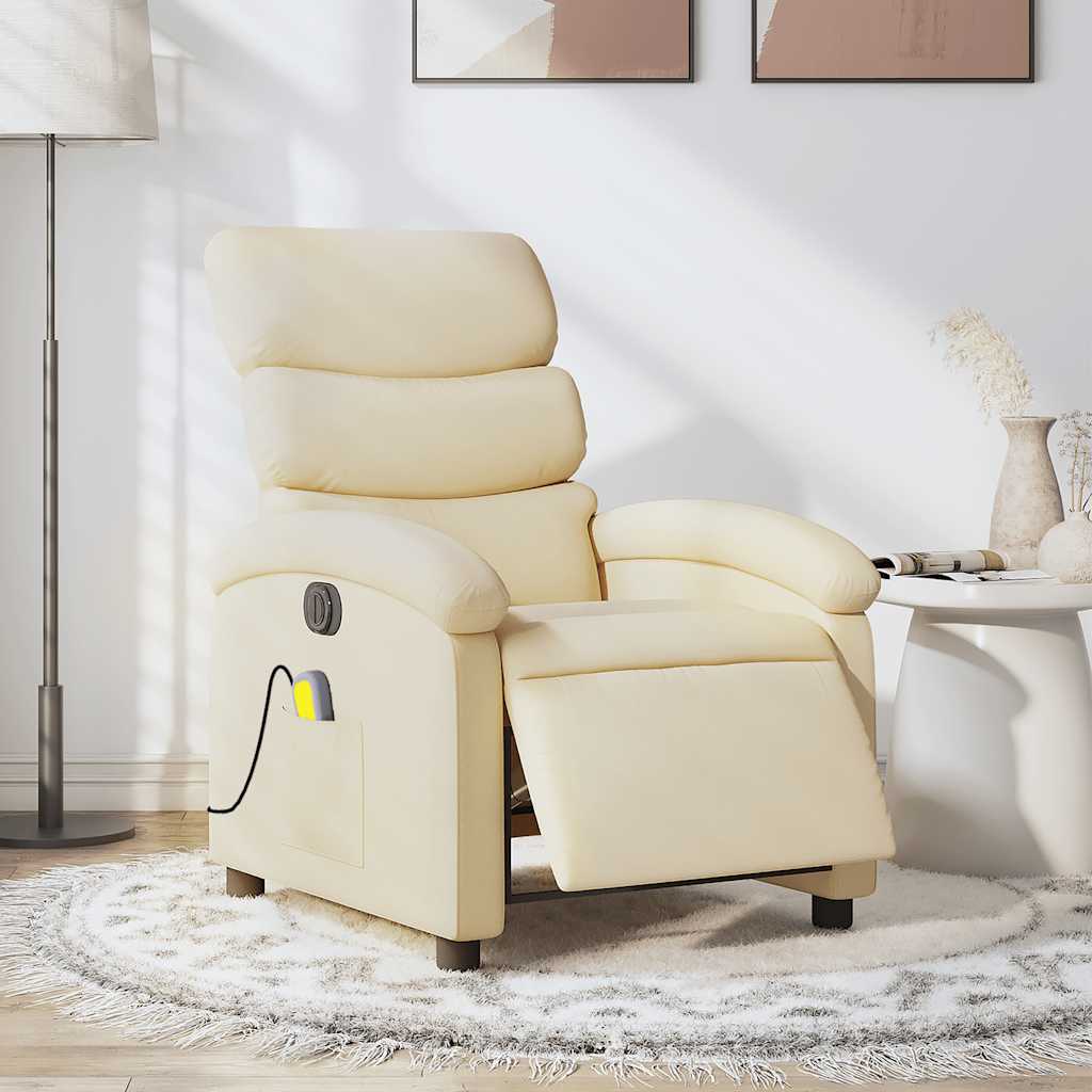 Massagestoel Stof Kleurig Crème