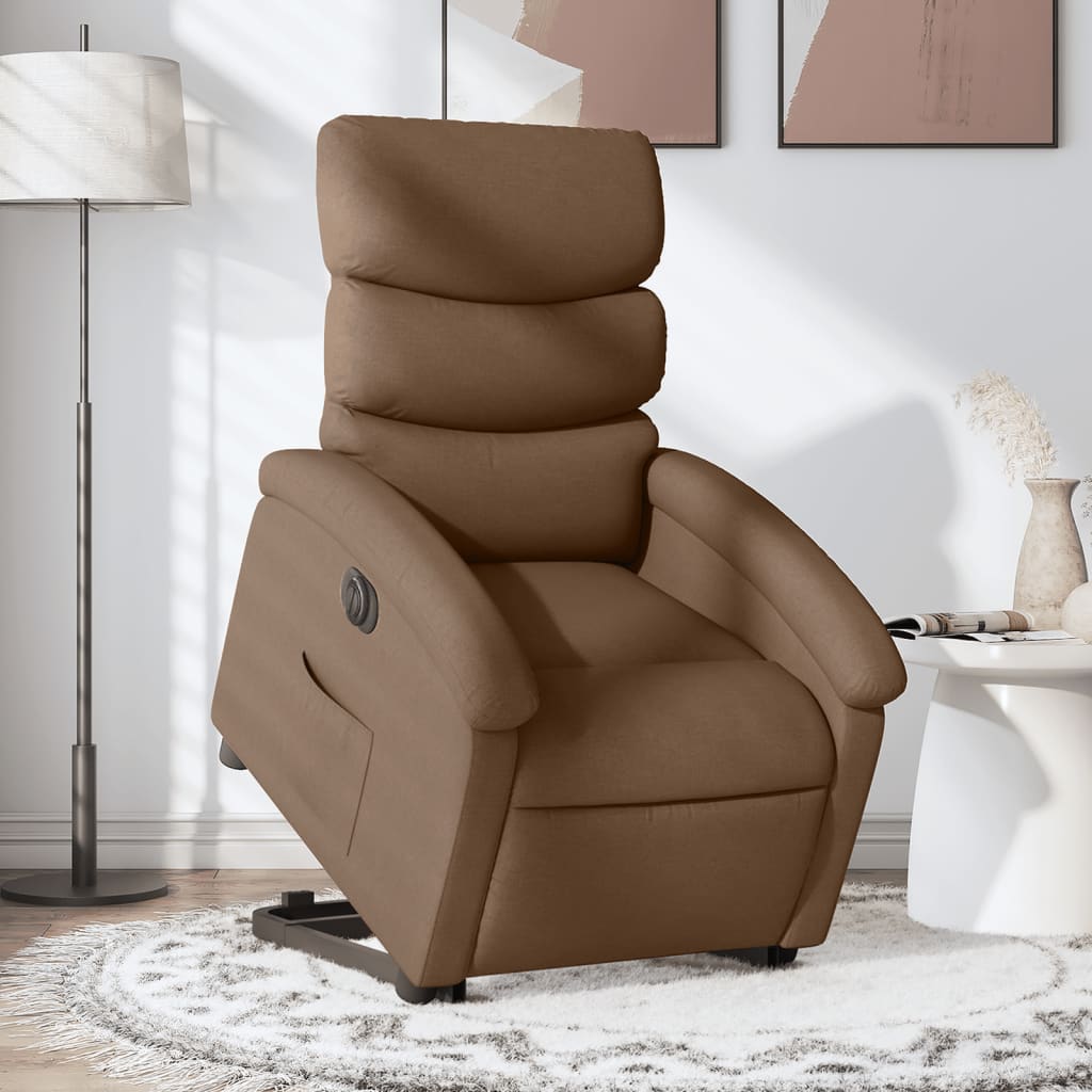 Sta-Op-Massagestoel Stof Bruin