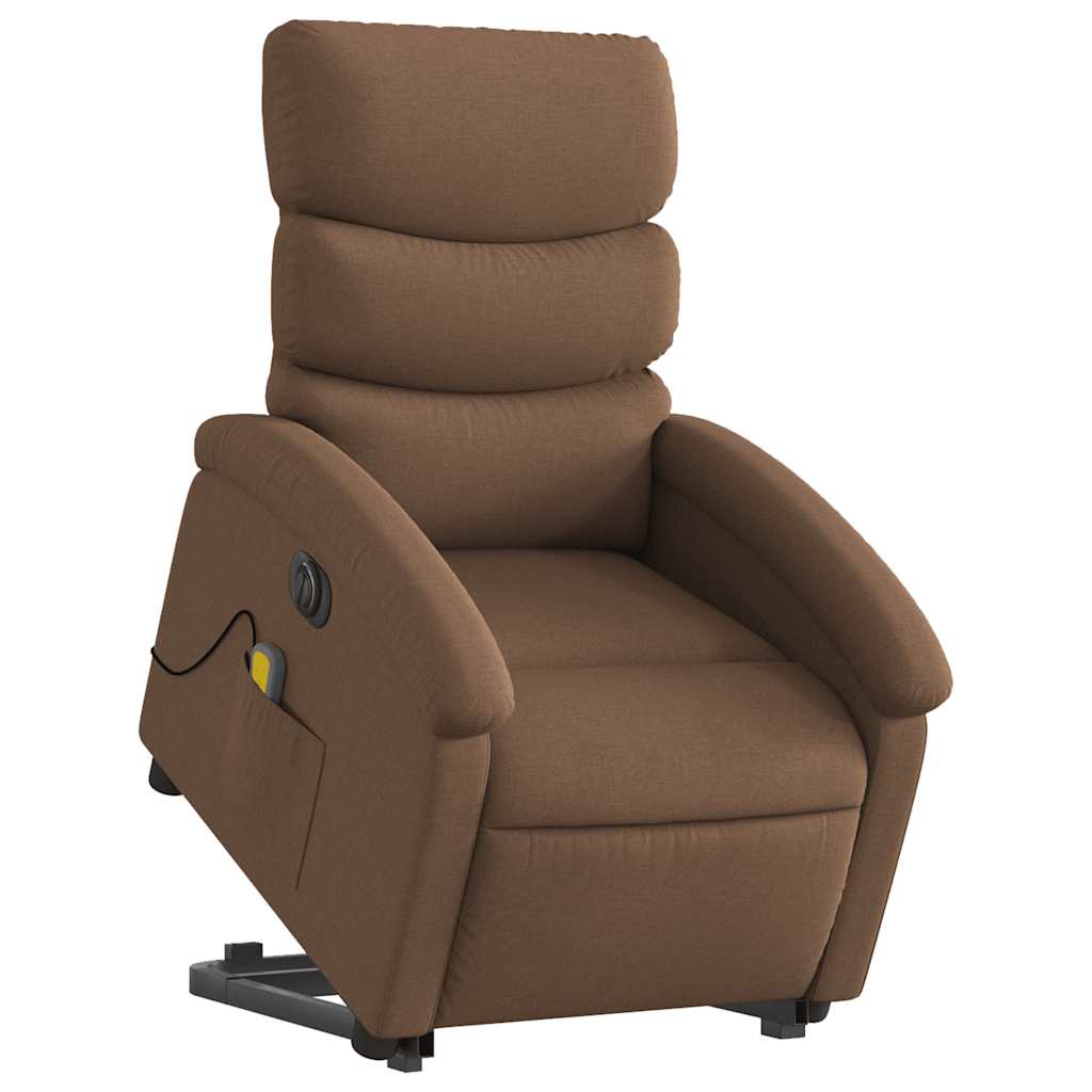 Sta-Op-Massagestoel Stof Bruin