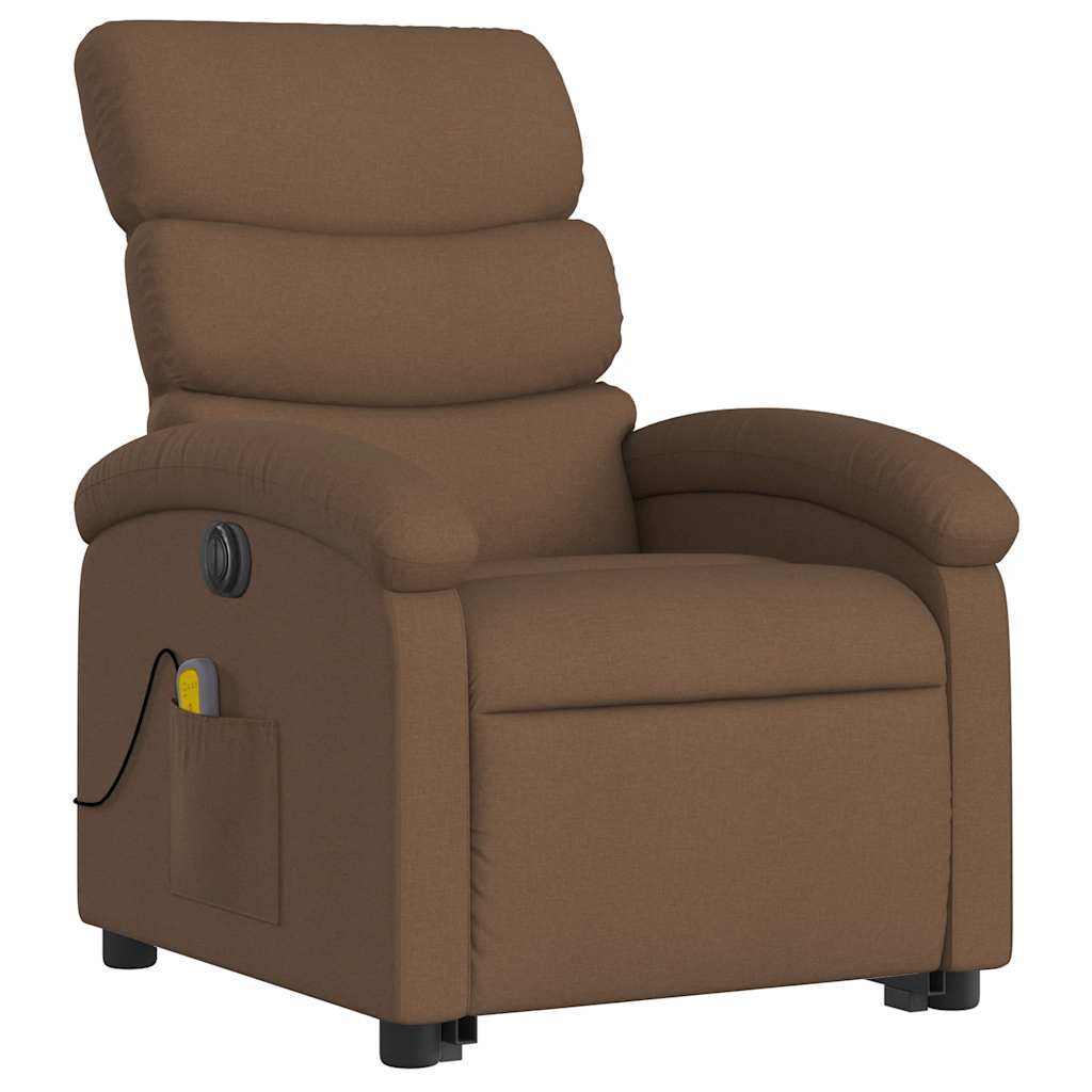 Sta-Op-Massagestoel Stof Bruin