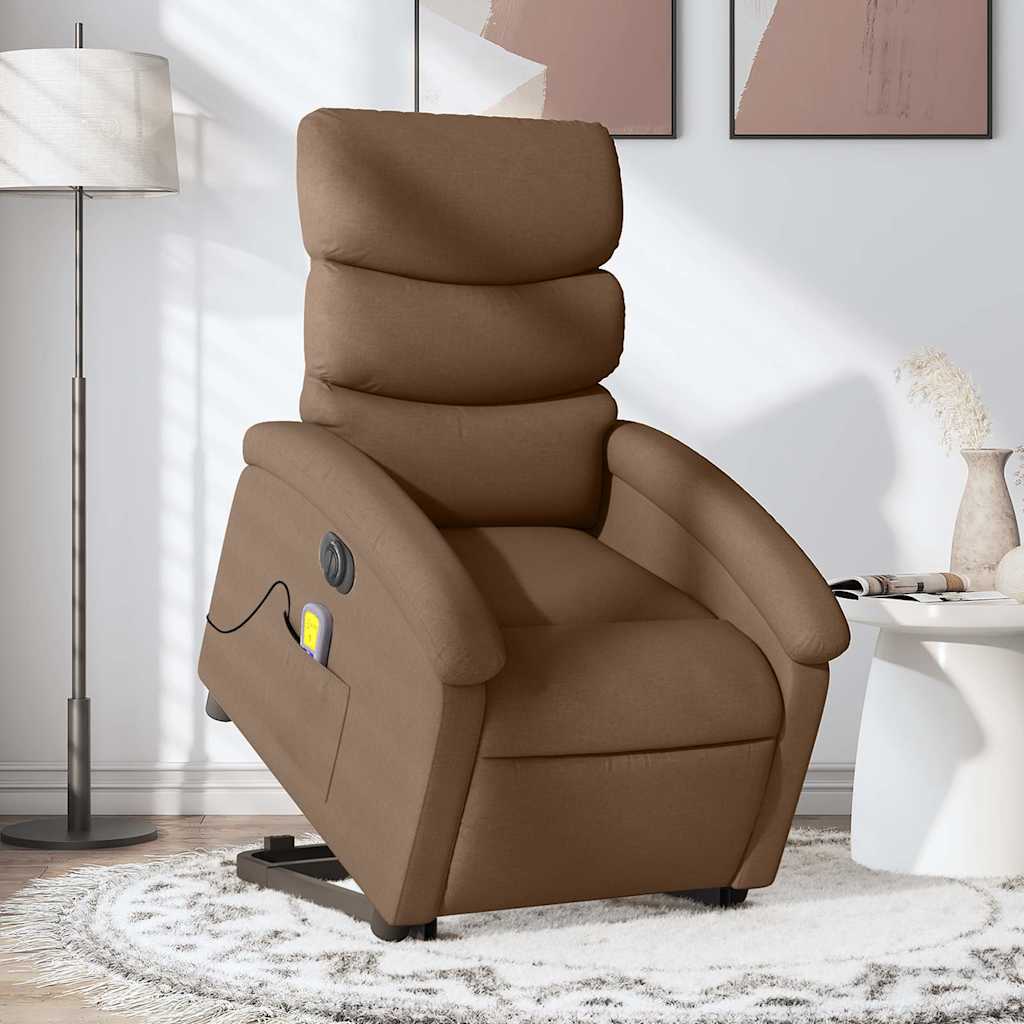 Sta-Op-Massagestoel Stof Bruin