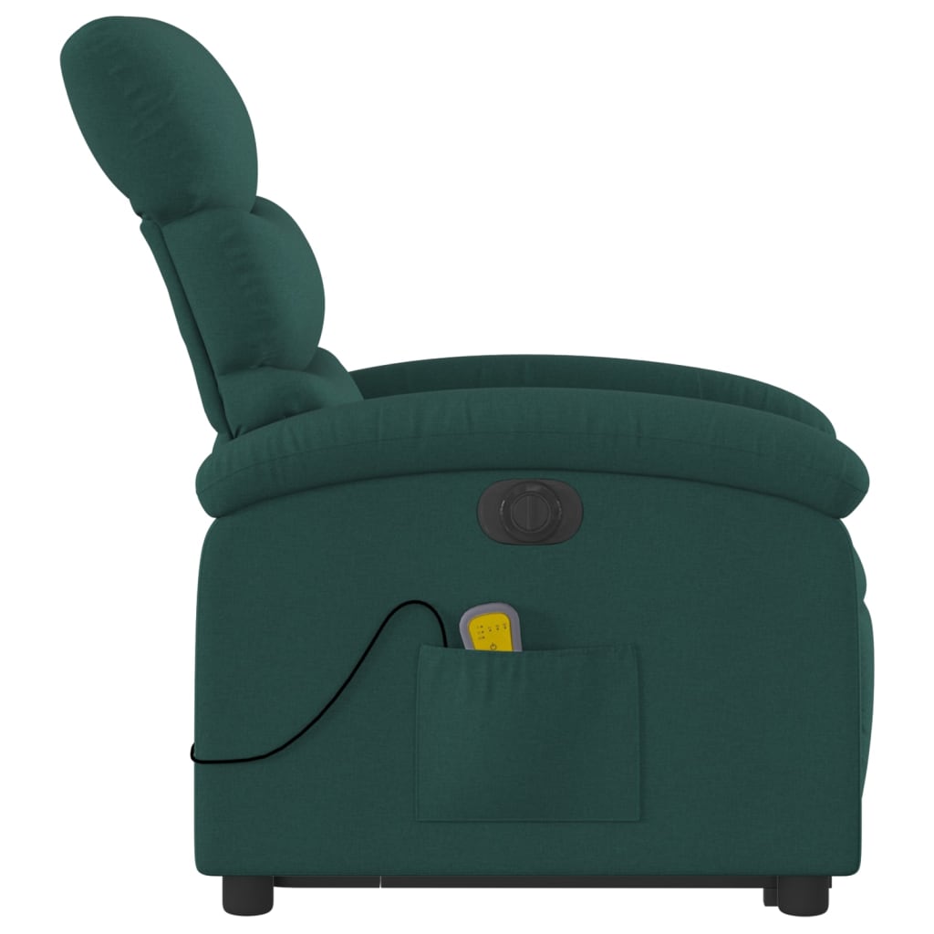Sta-Op-Massagestoel Stof Donkergroen