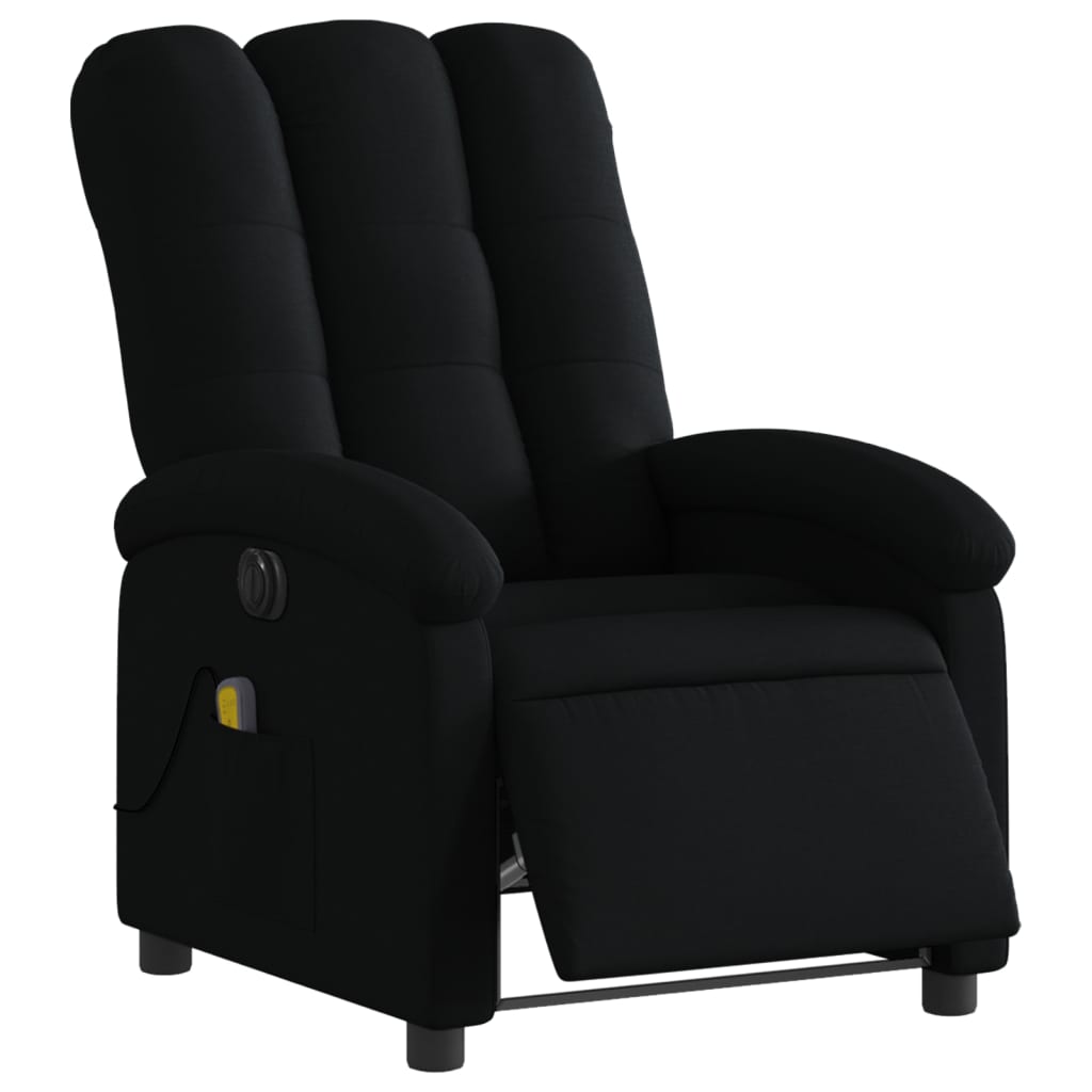 Massagestoel Stof Zwart