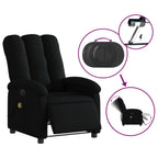 Massagestoel Stof Zwart