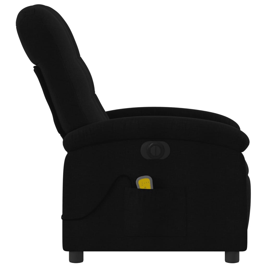 Massagestoel Stof Zwart