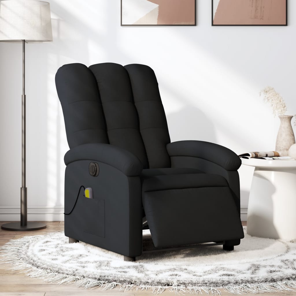 Massagestoel Stof Zwart