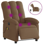 Massagestoel Stof Bruin