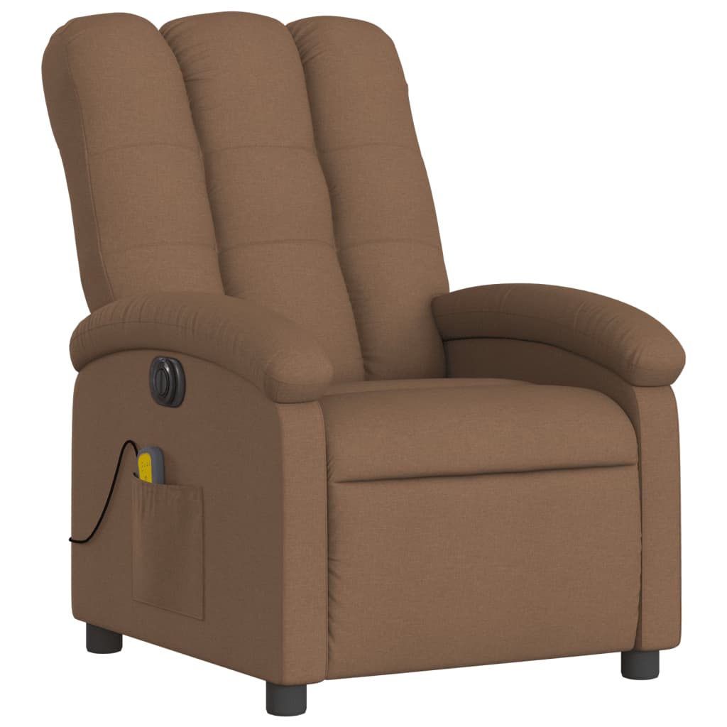Massagestoel Stof Bruin