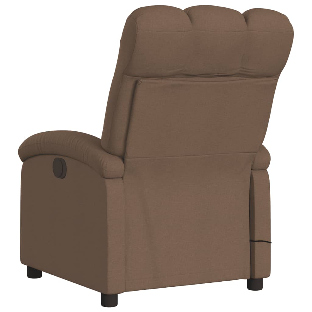 Massagestoel Stof Bruin