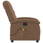 Massagestoel Stof Bruin