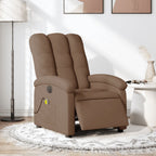 Massagestoel Stof Bruin