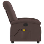 Massagestoel Stof Donkerbruin
