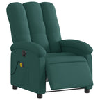 Massagestoel Stof Donkergroen