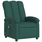 Massagestoel Stof Donkergroen