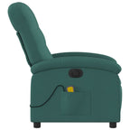 Massagestoel Stof Donkergroen