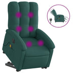 Sta-Op-Massagestoel Stof Donkergroen