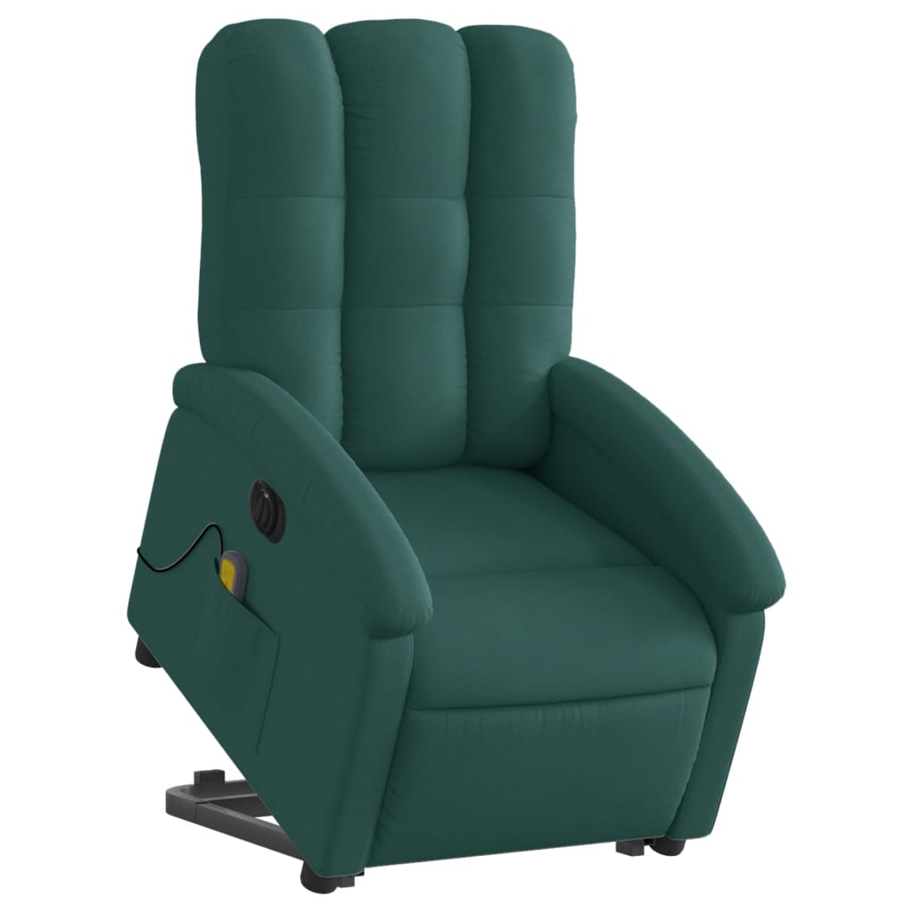 Sta-Op-Massagestoel Stof Donkergroen
