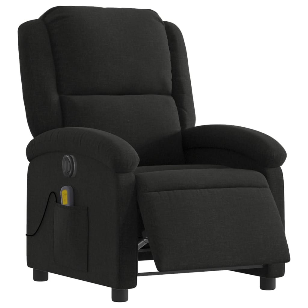 Massagestoel Stof Zwart