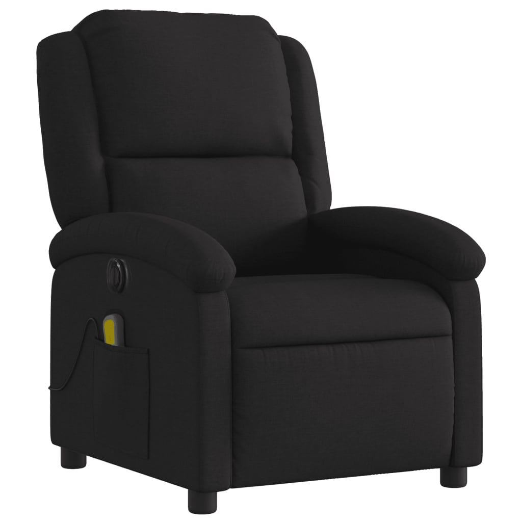 Massagestoel Stof Zwart